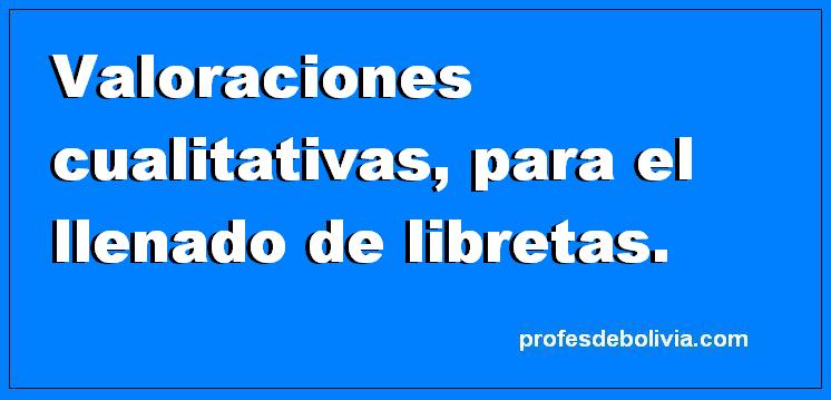 valoraciones cualitativas del minedu