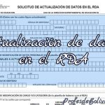 ACTUALIZACIÓN DE DATOS EN EL RDA