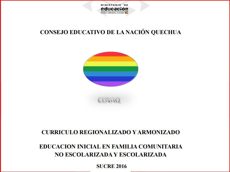 curriculum regionalizado quechua inicial