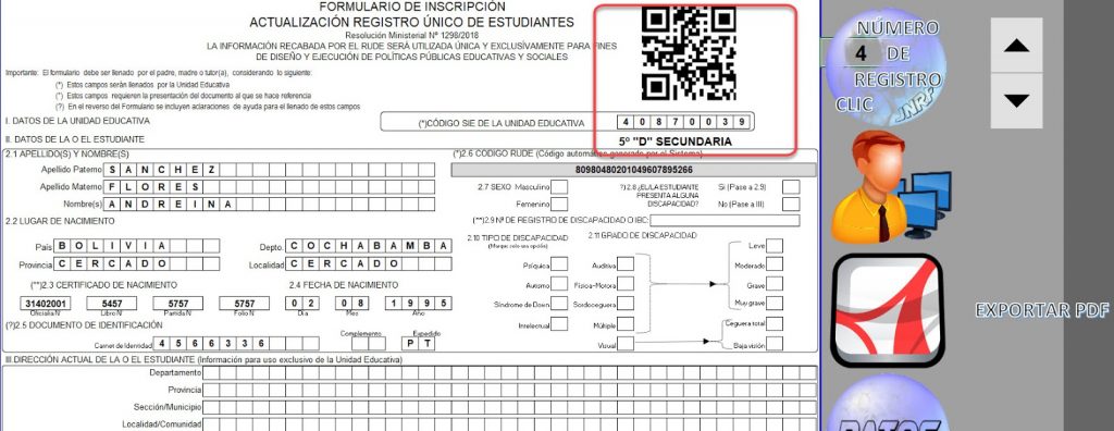 Descargar RUDE editable en formato Excel.