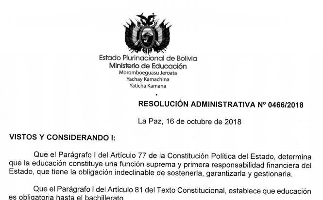 Resolución Bachiller Destacado