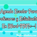 agendas estudiantiles para estudiantes y profesores
