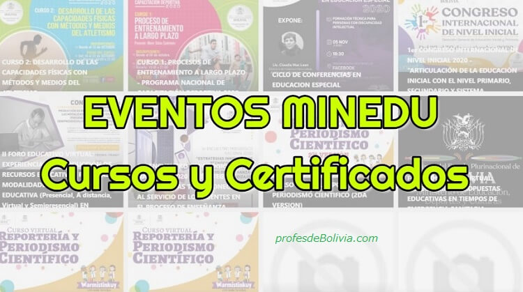 cursos y certificados del minedu