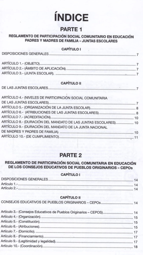 Reglamento De Juntas Escolares o Consejos Educativos