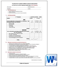 modelo de autoevaluacion en word