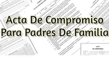 Acta De Compromiso Para Padres De Familia