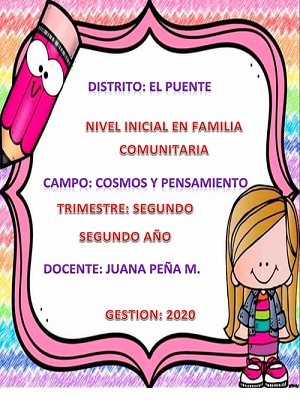 Cartilla de Cosmos y pensamiento 2do Año
