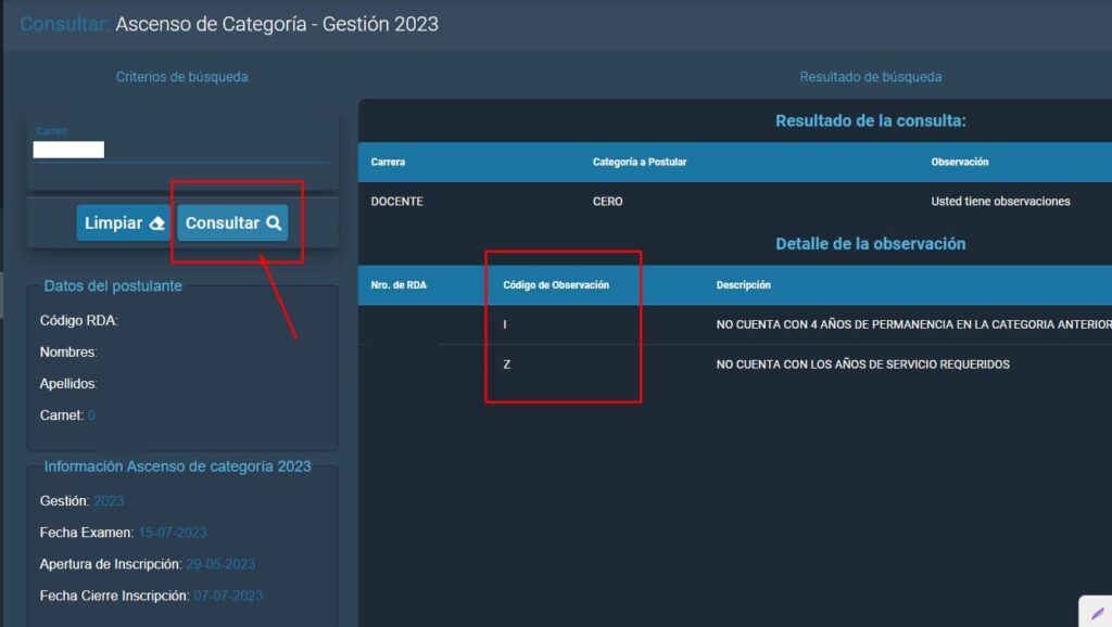 consultar ascenso 2023