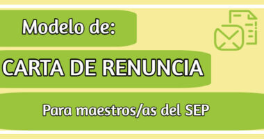 Modelo de Carta de Renuncia, Para Maestros/as