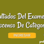 Resultados Del Examen de Ascenso De Categoría