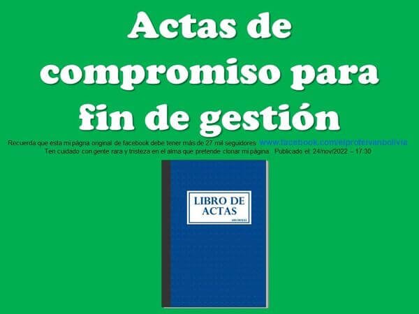 modelo de acta de compromiso