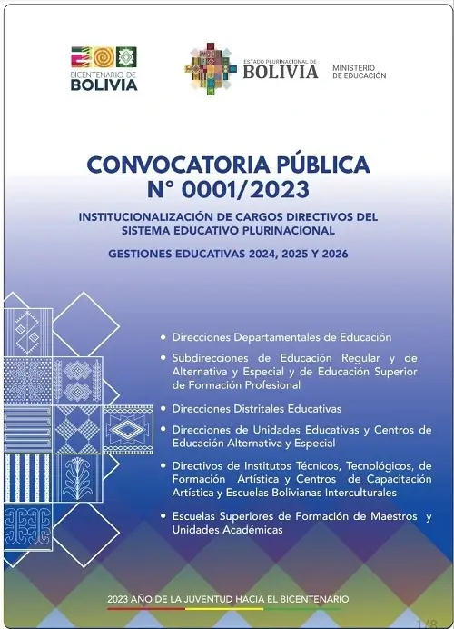 convocatoria institucionalización 2024